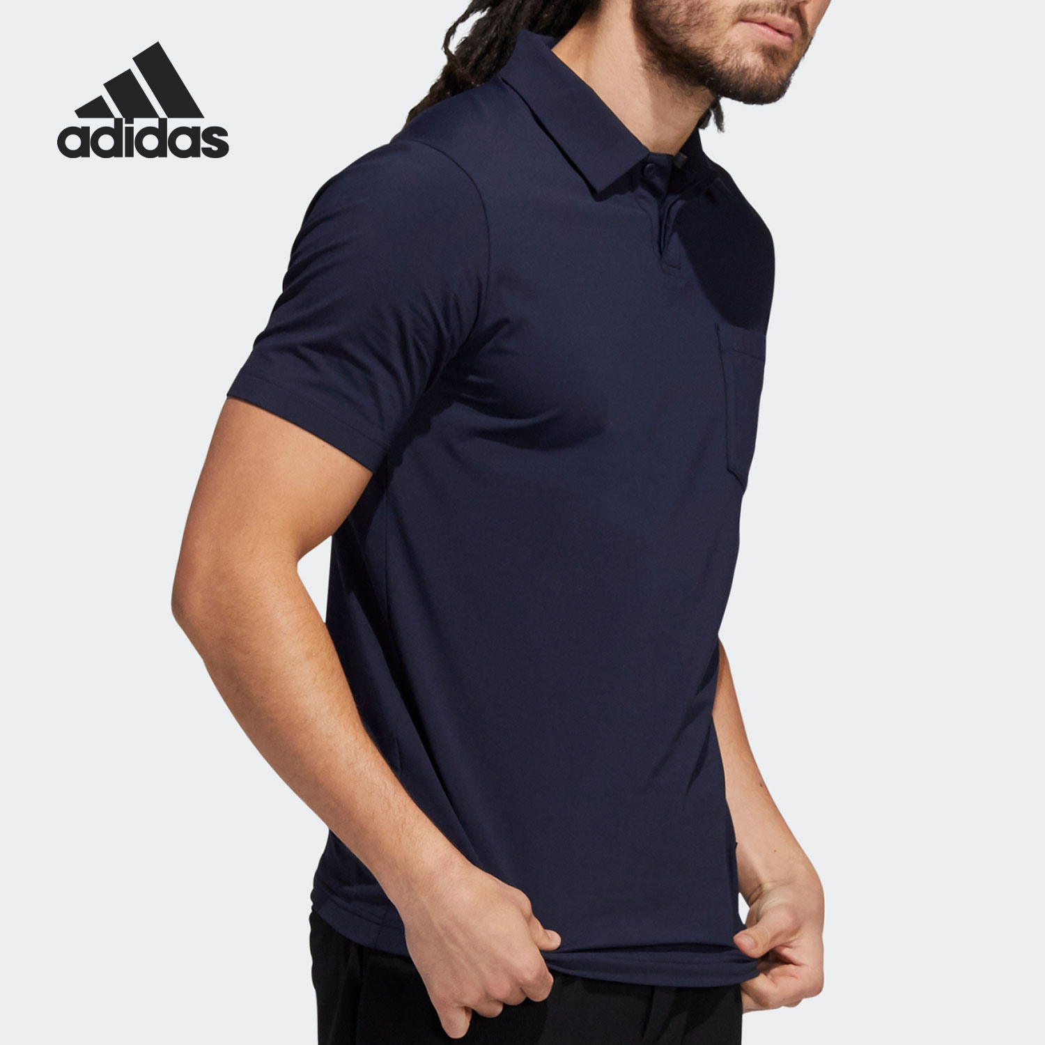 adidas阿迪达斯男装上衣夏季透气高尔夫休闲运动短袖polo衫gv3541