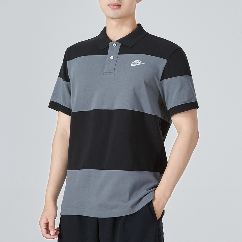 Nike耐克POLO衫男装2022夏季新款翻领透气运动休闲短袖DM6951-010 运动服/休闲服装 运动POLO衫 原图主图