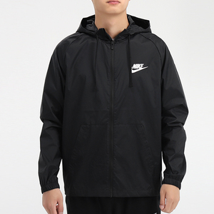 Nike耐克外套男2022秋季新款梭织连帽运动服风行者防风夹克CZ8677