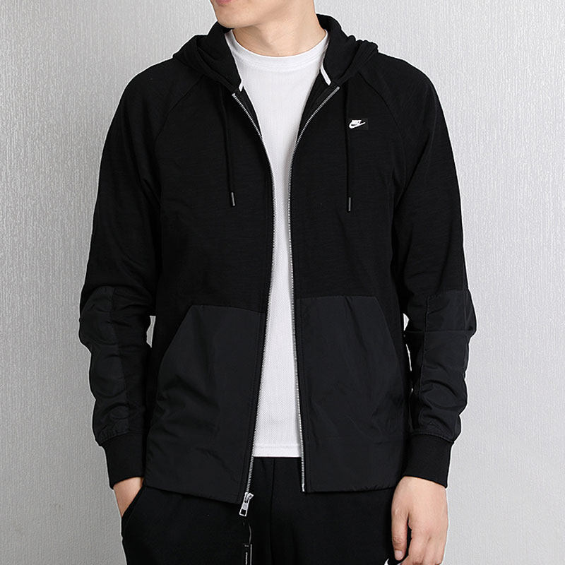 nike耐克男装2020秋新款正品运动休闲上衣连帽夹克外套ci9585-010