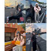 tingtings 轻盈90白鸭绒排骨羽绒服外套女冬季 保暖粉色连帽面包服