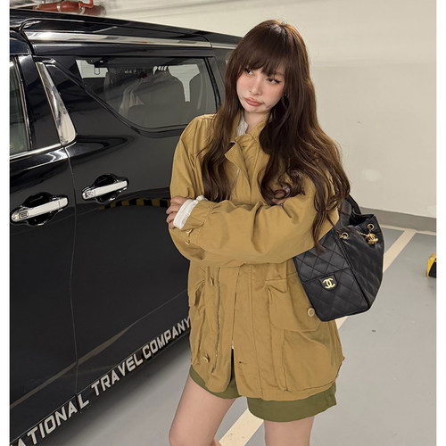 超薄工装夹克外套女宽松防晒上衣