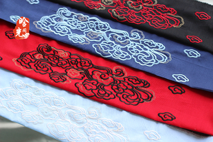 闭店清仓晗光阁原创绣花流云千载裙头汉服配件diy花边时装配料