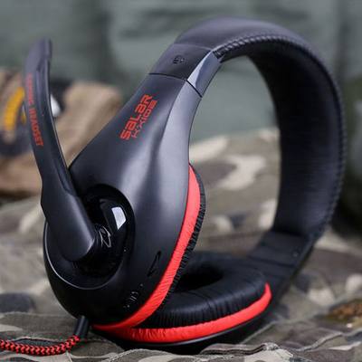 Salar/声籁 KX102  头戴式耳机 带麦克风 游戏耳机耳麦 网游耳机