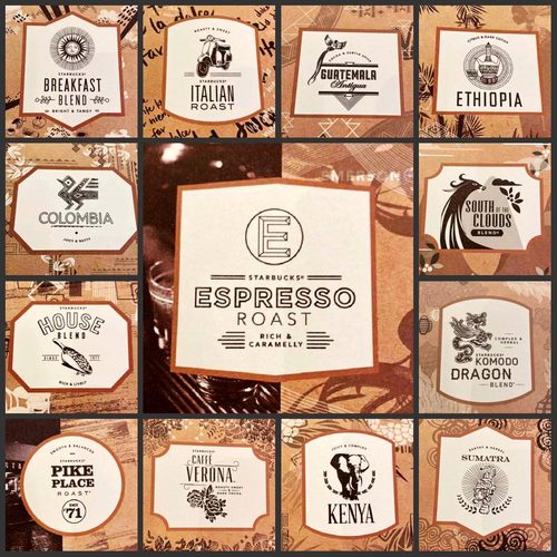 包邮星巴克starbucks常态豆卡13款常规豆子纪念卡片收藏咖啡豆卡