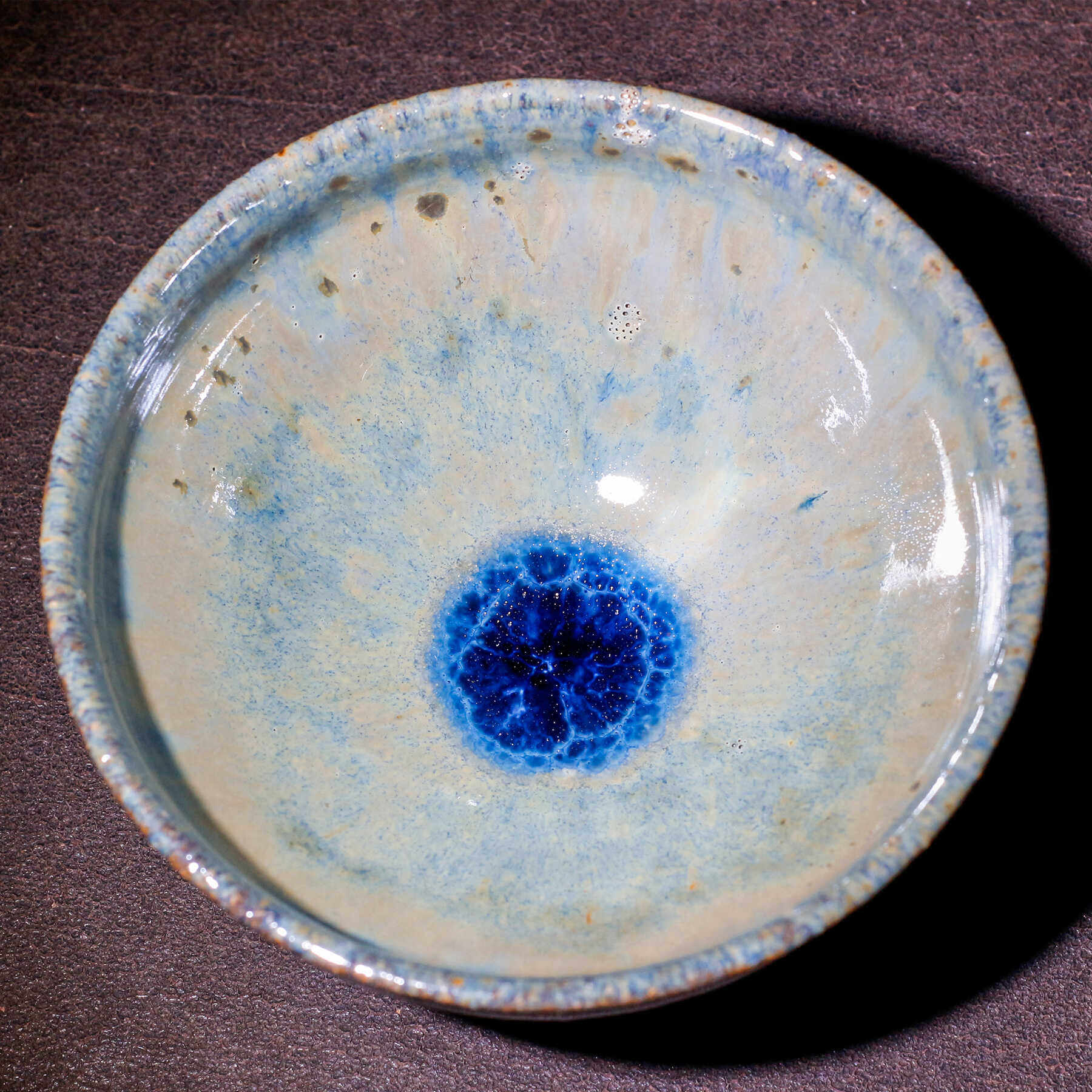 非遗大师周建强旧藏明代风格茶盏古瓷龙窑柴烧复古建盏瓷器收藏