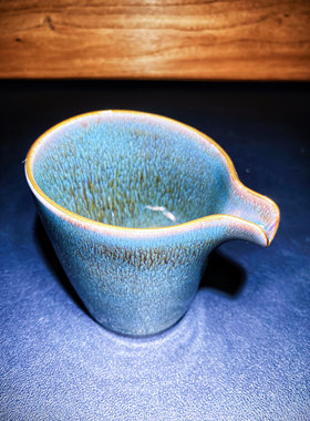 银毫油滴建窑建盏复古稀缺主人杯茶器天目高端茶盏公道杯