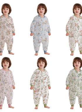 [清仓库存有限]威尔贝鲁宝宝恒温睡袋暖姜婴儿防踢被竹棉睡袋加厚