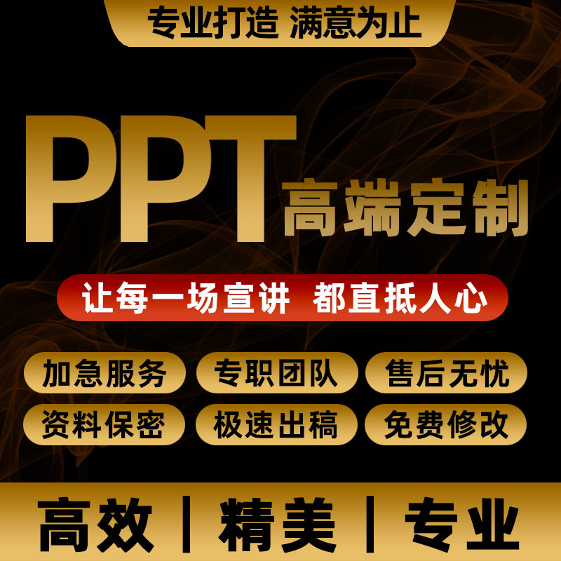 PPT高端定制高效设计专职团队专业打造满意为止资料保密售后无忧图片