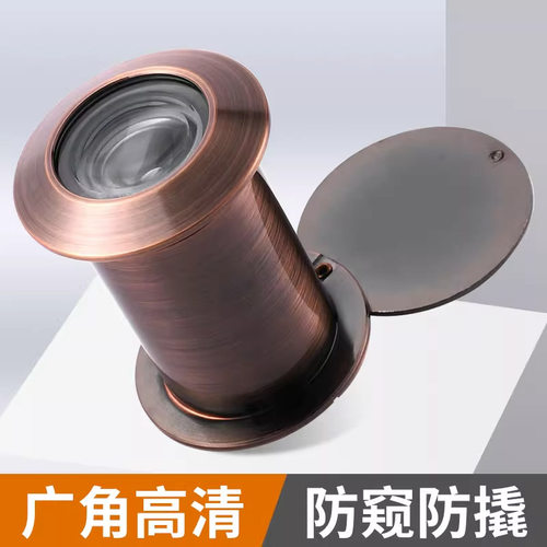 防盗门猫眼高清防盗堵孔门视器广角加厚金属通用防窥合金猫眼批发