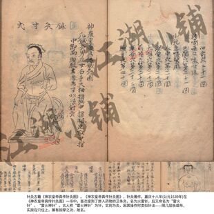 古本 中医按摩书籍保健传统经典 针灸古籍 神农皇帝真传针灸图