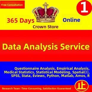 Spss数据分析服务Eviews实证统计问卷调查Meta医学Amos统计R代