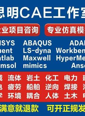 ANSYS代做Abaqus/Fluent/Adams/CFD仿真模拟lsdyna/CAE有限元分析