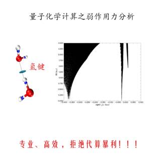量子化学计算-IRI弱作用力分析 | 氢键 | 指纹图 | 能量分解