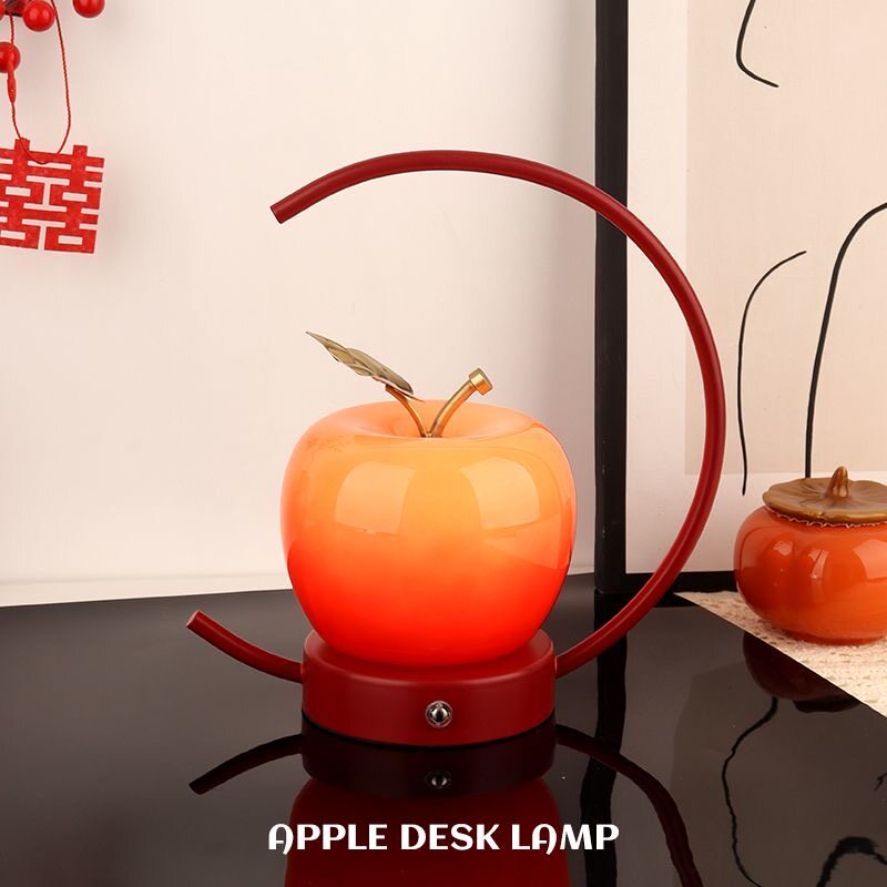 跨境手提苹果小夜灯便携式充电卧室睡眠台灯户外露营网红氛围灯