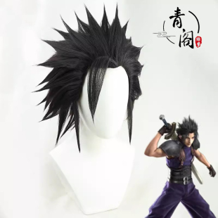 【青阁】终幻想7 FF7扎克斯cos假发造型款自然黑现货