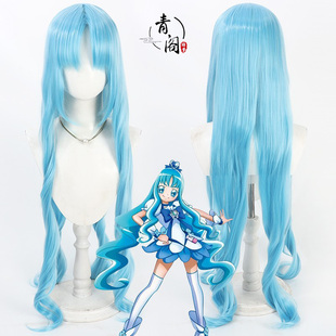 【青阁】heartcatch光之美少女 来海绘里香cos假发长卷发头皮款