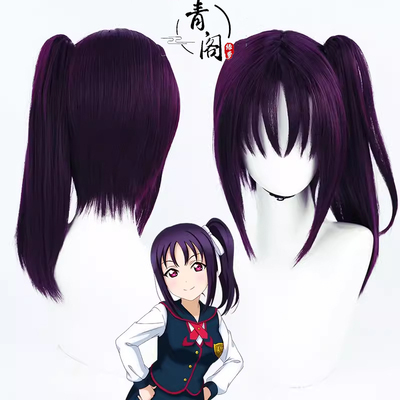 【青阁】LoveLive!Sunshine!! 鹿角圣良cos假发 仿真头皮单马尾