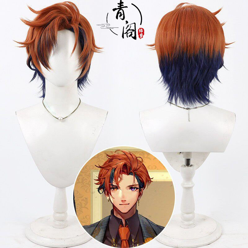 青阁 hololive男团二期生 夕刻罗贝尔cos假发Yukoku Roberu店长