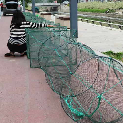 特大号鱼笼大养殖笼捕大鱼60*80大号龙虾网笼折叠虾笼捕虾网鱼笼