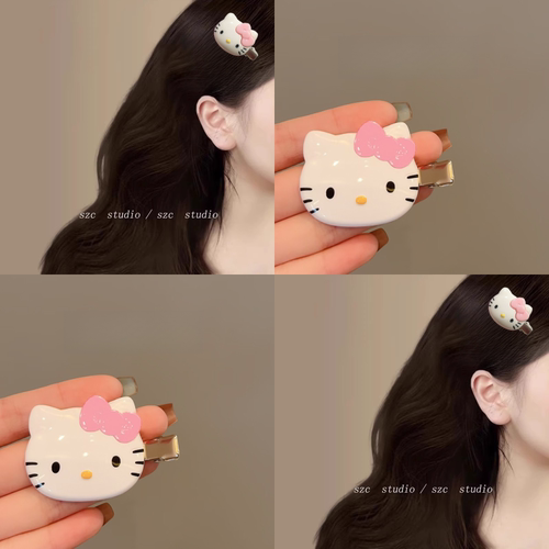 甜美少女日系可爱卡通KT猫鸭嘴夹