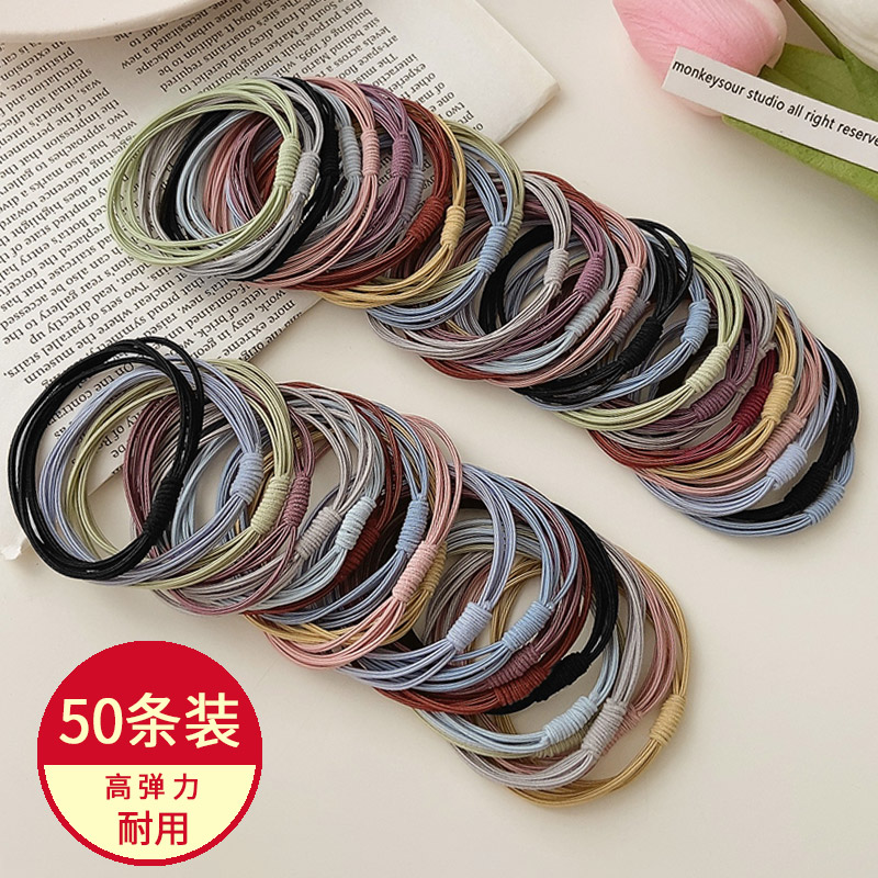 韩式简约发圈头绳2022年新款皮筋