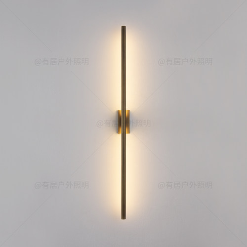 全铜长条壁灯卧室床头灯格栅灯