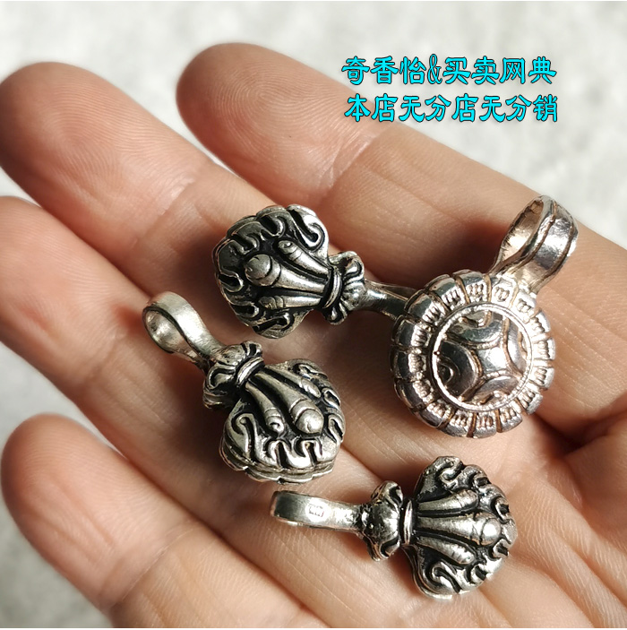 尼泊尔925纯银记位卡夹 持珠计数用万位卡位夹摩尼宝记子夹子计子