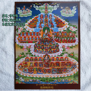 纸质版双面印刷 五明龙萨皈依境 莲师皈依镜唐卡宁玛派大圆满前行