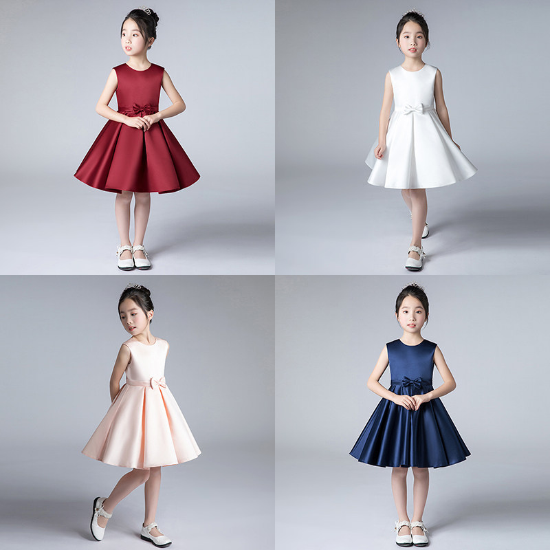 儿童礼服女钢琴演奏演出服中大童提琴表演蓬蓬公主短裙小学生考级