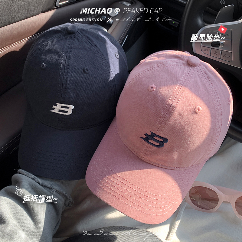 韩系春夏季大头围显脸小鸭舌帽女