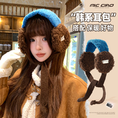 保暖耳罩女冬季 高颜值2025新款 耳包防寒户外骑行护耳套防系带耳捂