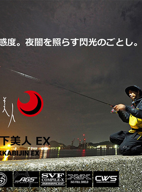 Daiwa月下美人EX AGS 510UL-S 66L-S 68L-T 74UL-S日产根钓竿22款