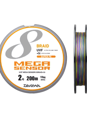 日本Daiwa达亿瓦 UVF MEGASENSOR 8 BRAID+Sii PE线 17新品 300M