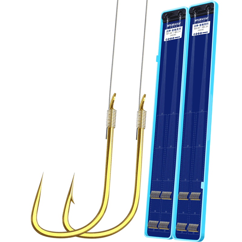 威拓森 金袖进口子线双钩鲫鱼专用成品钓鱼袖钩绑好正品鱼钩精品