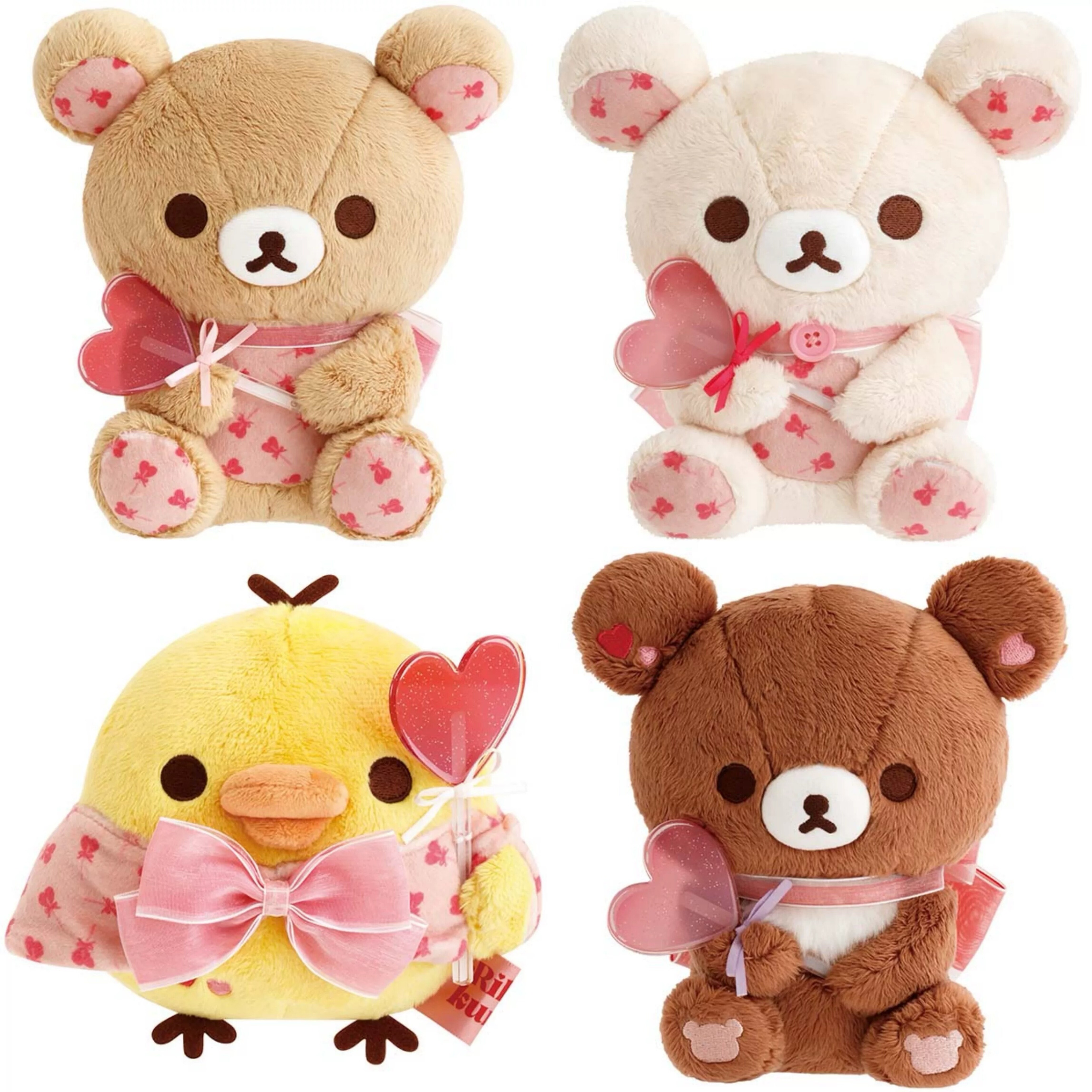 日本正品san-x 轻松熊rilakkuma 2026情人节限定毛绒公仔玩偶