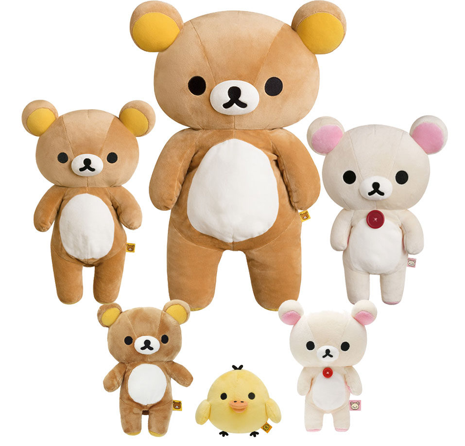 日本正品rilakkuma轻松熊松弛熊基本款易烊千玺同款公仔玩偶