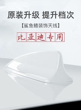 专用比亚迪秦PLUSdmi鲨鱼鳍秦PRO山脉灰色改装饰品汽车天线珍珠白