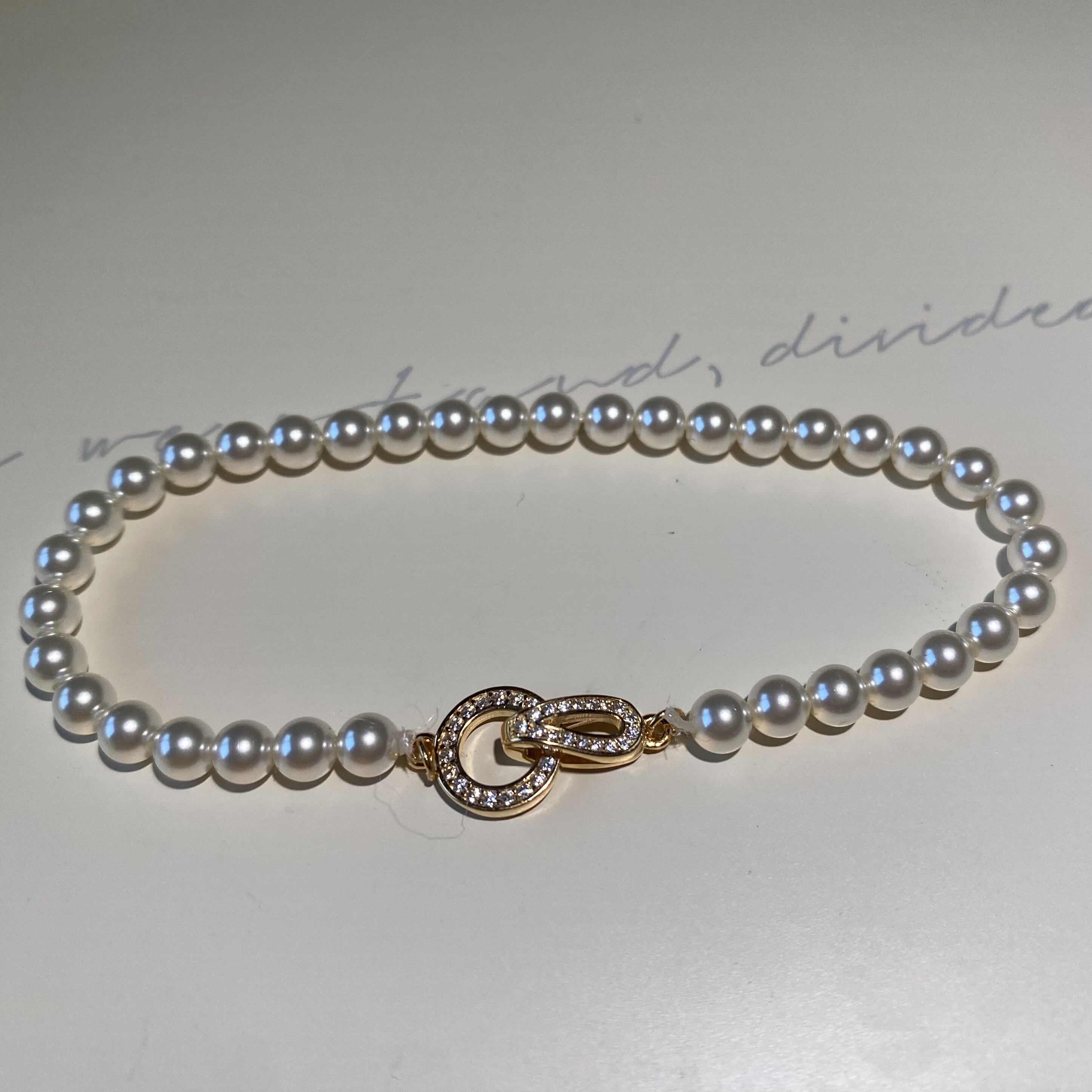 精工DIY珍珠配件S925纯银 新潮珍珠项链手链搭扣小米珠连接饰品女