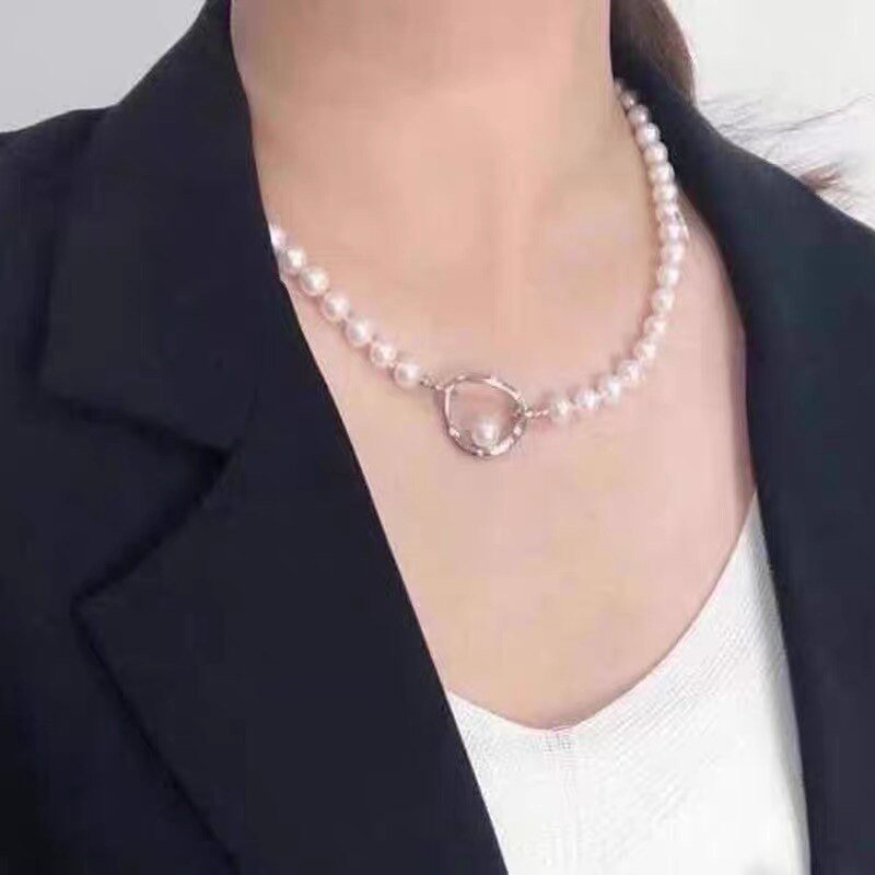 DIY JEWELRY ACCESSORIES S PEARL NECKLACE CLASP UNIVERSAL BUCKLE JOINT SILVER JEWELRY CLASP COLOR RETENTION INS