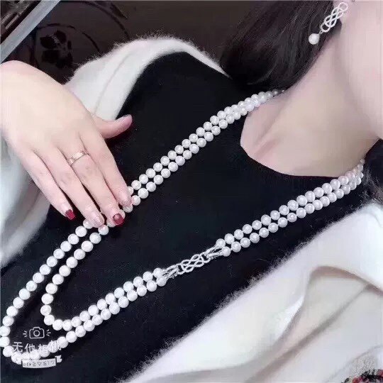 DIY JEWELRY ACCESSORIES S  SINGLE-ROW DOUBLE-ROW PEARL NECKLACE CLASP LOCK LARGE INS SIMPLE AND GENEROUS