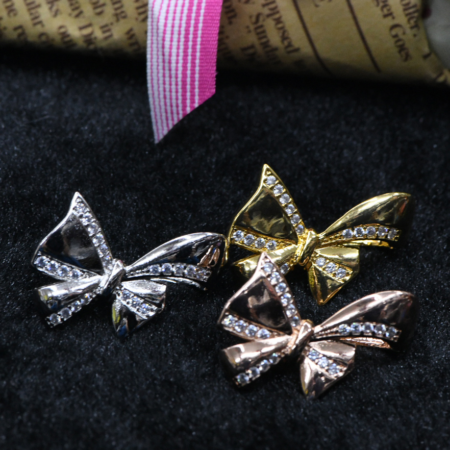 DIY铜包金蝴蝶金色银色毛衣链