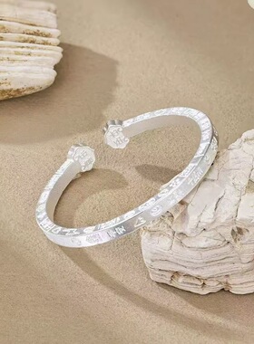 2026直播平安喜乐吉言手镯新中式设计感小众开口手环爆款包邮