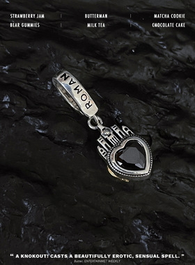 皇冠时尚冷淡风爱心吊坠