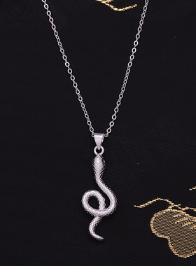 灵蛇项链小众设计吊坠