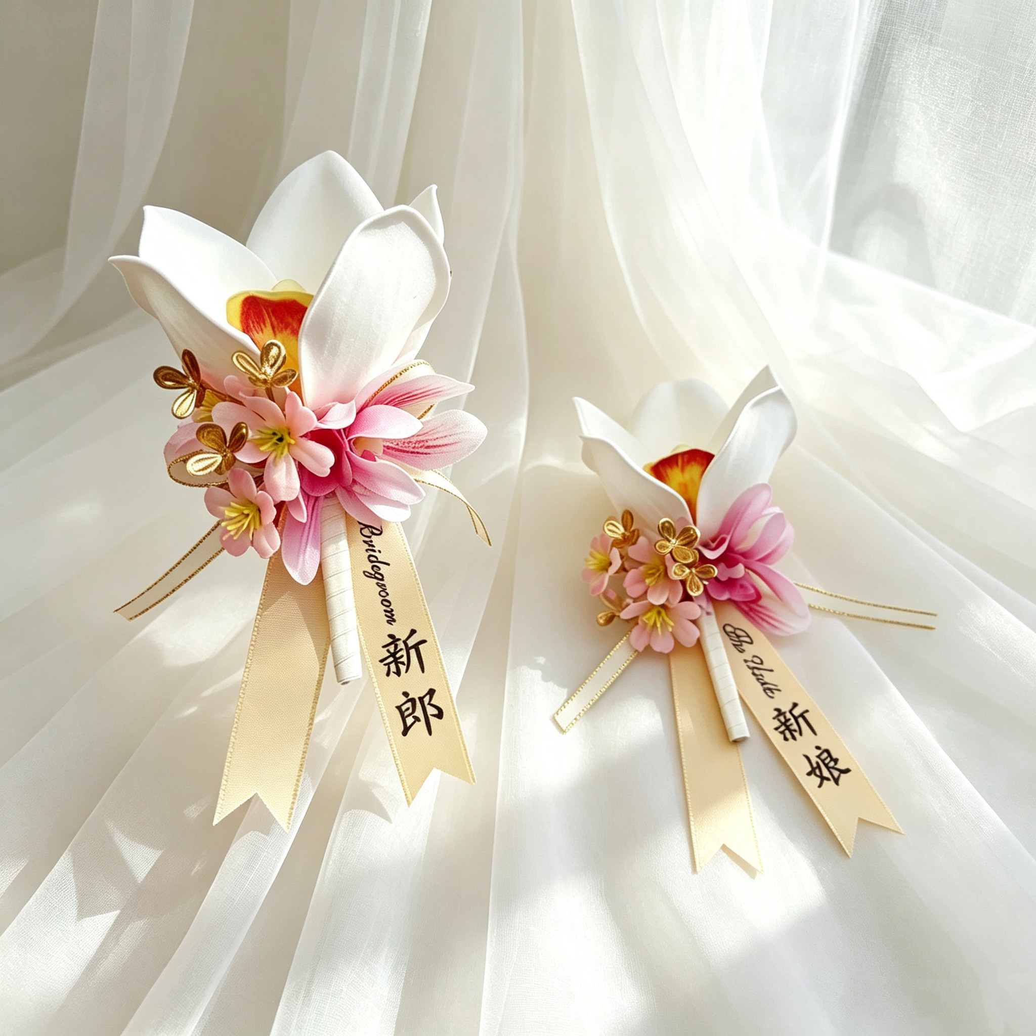 森系婚礼结婚胸花新郎新娘父母亲伴郎伴娘手腕花结婚婚礼用品