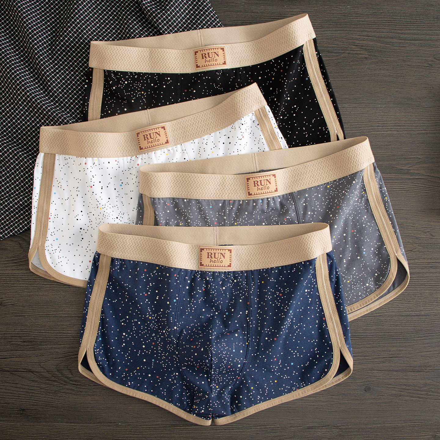 男士内裤男款星空男士内裤时尚潮流年个性男士四角内裤0120e,女士内衣/男士内衣/家居服,男平角内裤,淘宝优惠券,粉丝福利购,淘宝优惠卷