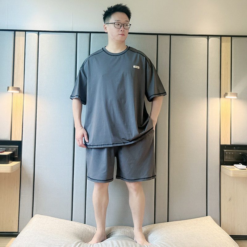 大码加肥可外穿短裤家居服套装