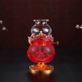 室内液体酥油灯新款 佛灯供灯家用油灯灯盏供佛灯玻璃防风调节灯