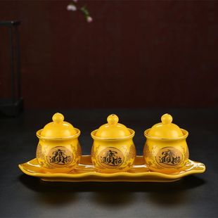 家用供水专用杯 财神酒盅仙家杯 道家水杯 莲花杯水杯 净水杯